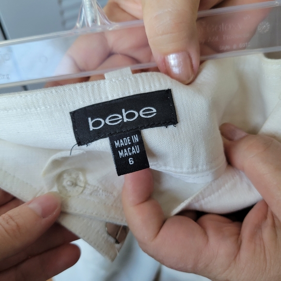 BEBE White Linen Pants - Picture 6 of 6